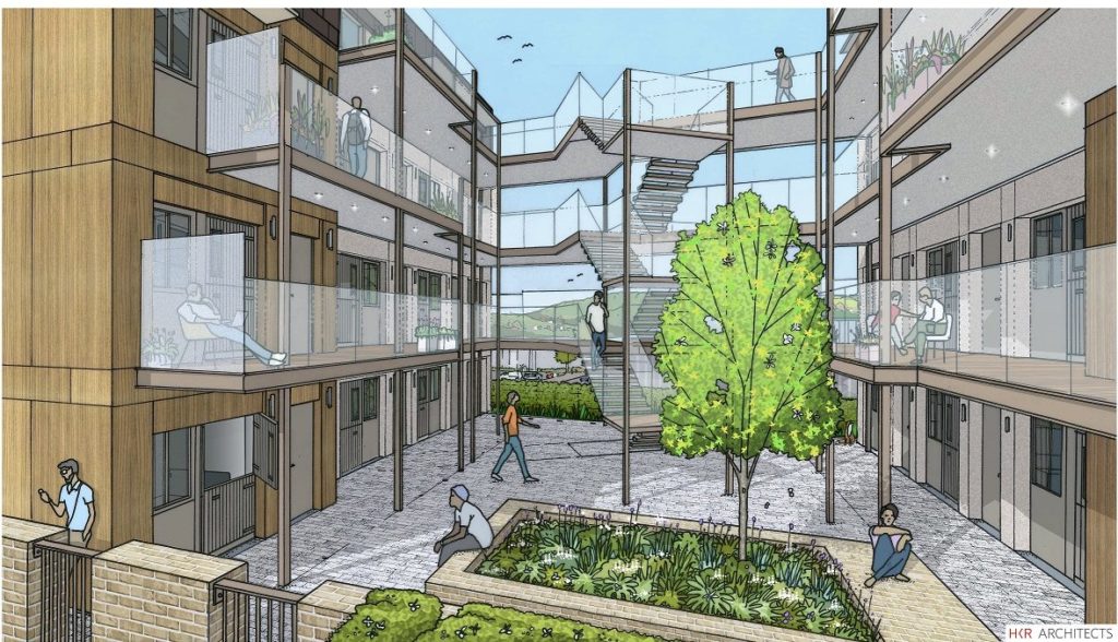 Illustration of Flats for Vulnerable Young People in Brighton