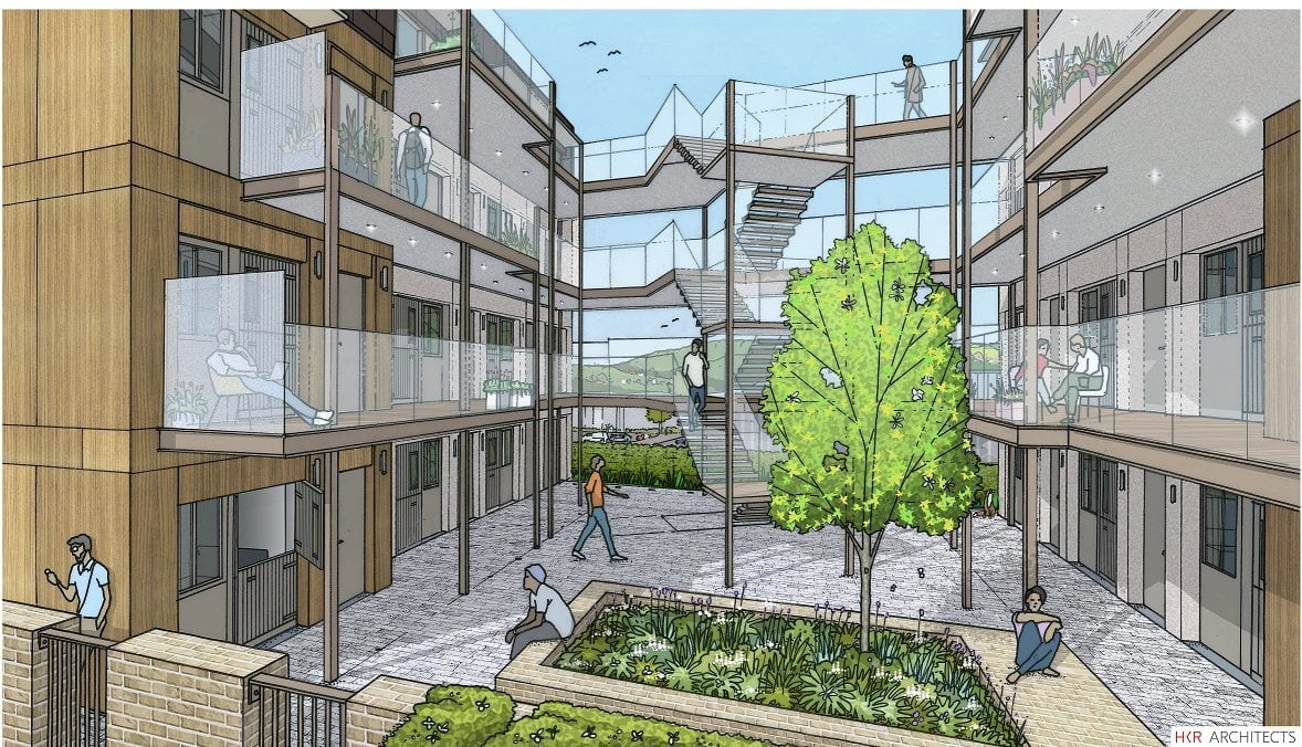 Illustration of Flats for Vulnerable Young People in Brighton