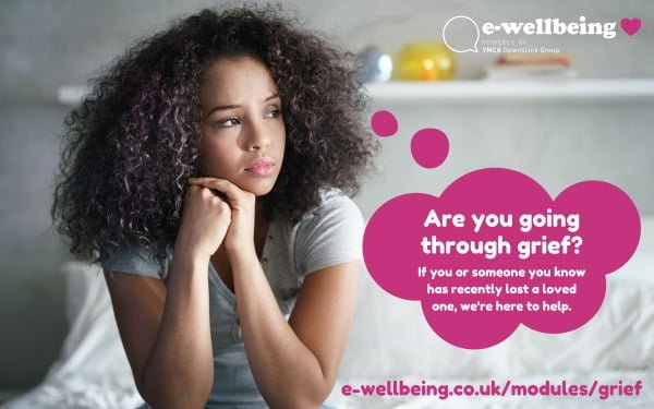 Young girl struggling with grief