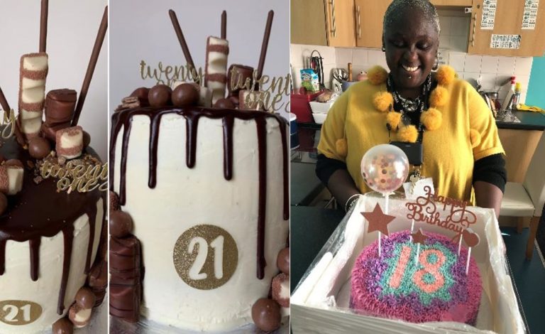 volunteer baked cakes