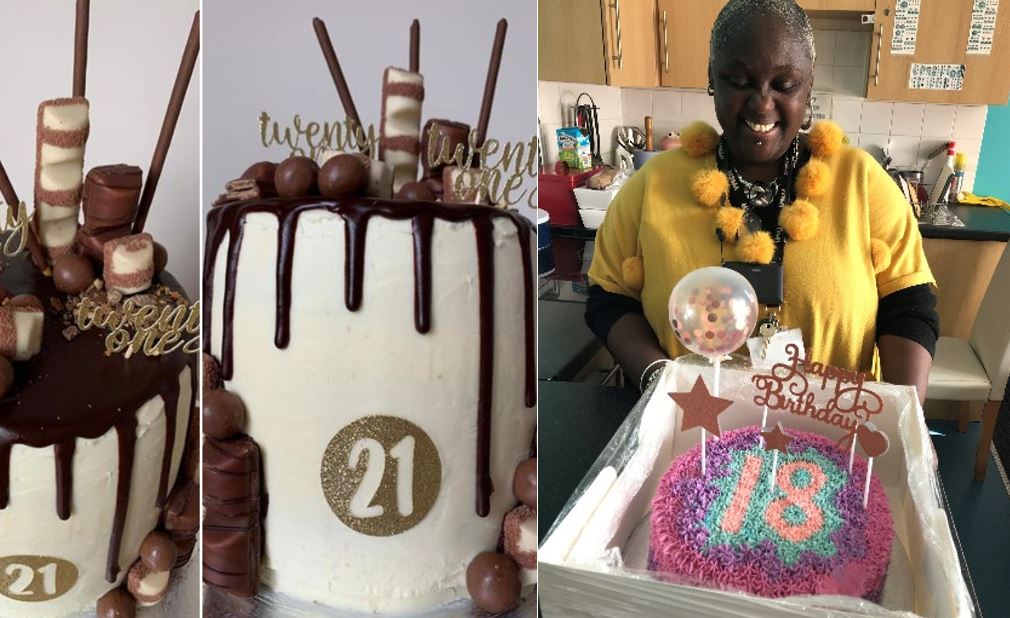 volunteer baked cakes