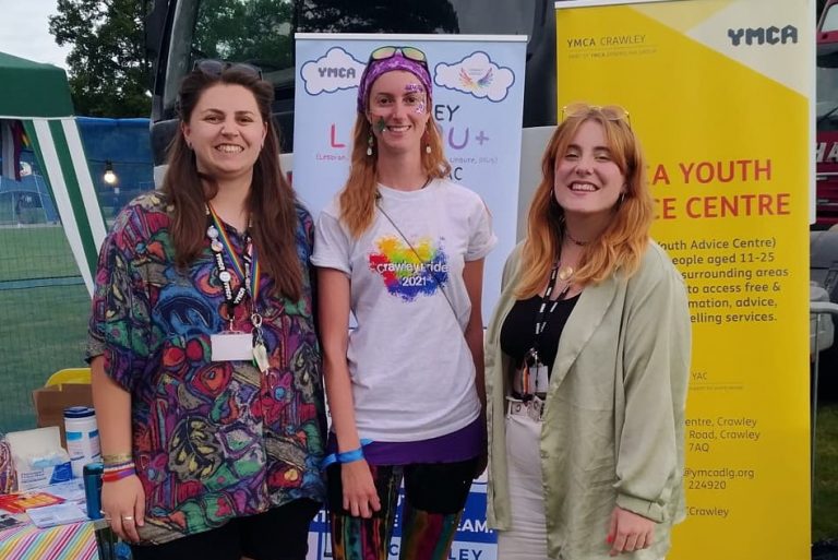 YMCA DownsLink Group at Crawley Pride Festival