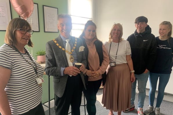 Grove House lounge renovation team photo