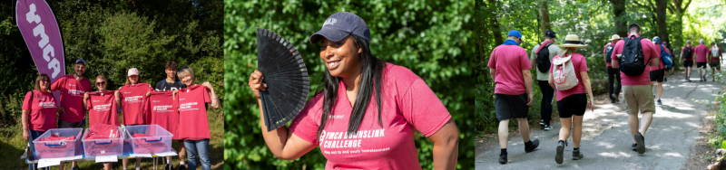 DownsLink challenge participants walking