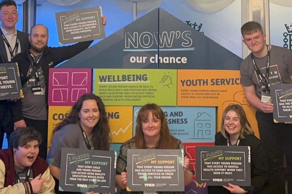 YMCA Youth Ambassadors at the launch of the YMCA Manifesto