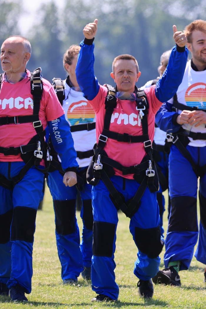 corporate partner for change skydive