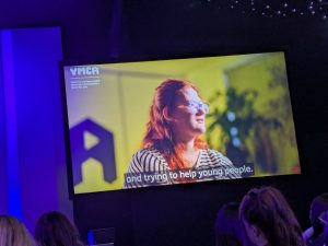 Still from nominee Amy's pre-recorded video