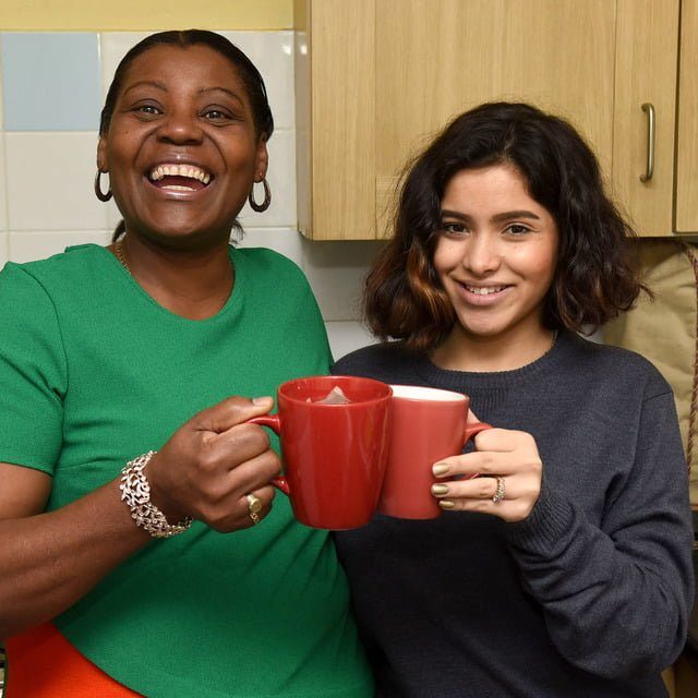 Supported Lodging Women Friends Smile Horiztonal